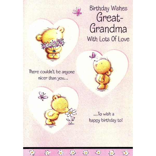 Great-Grandma Birthday - 3 Bears
