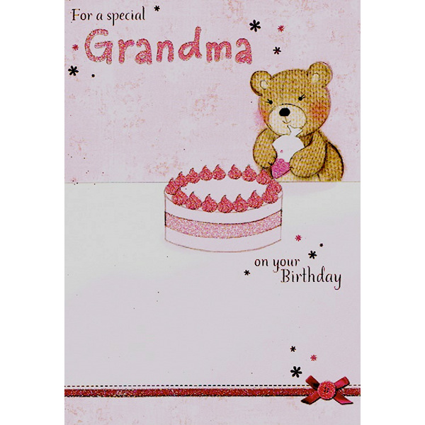 Grandma Birthday - Bear/Cake