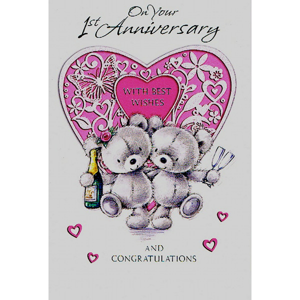 1st Anniversary - Bears/Heart