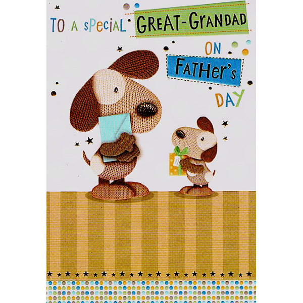 Father's Day Great-Grandad - Cute Dogs