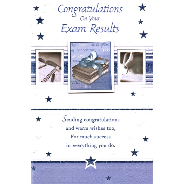 Exam Congrats - Large Blue