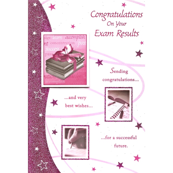 Exam Congrats - Large Pink