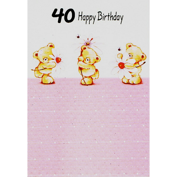40th Birthday - F 3 Bears