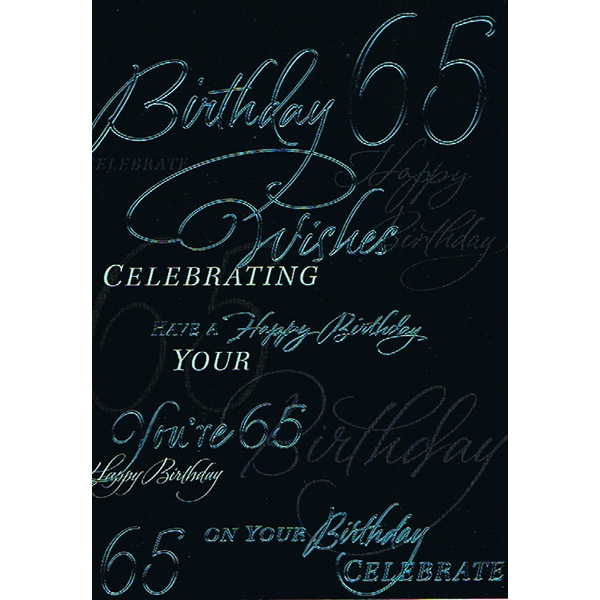 65th Birthday - M Blue 65