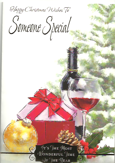 Someone Special Xmas Wine/Red Bow