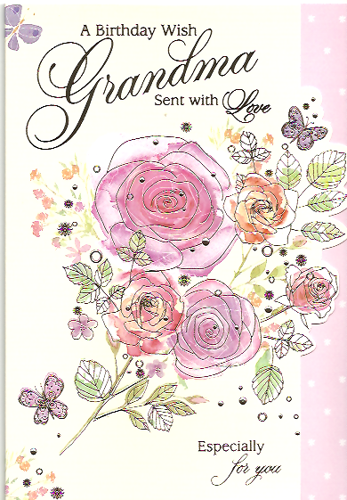 Grandma Birthday Pink Roses
