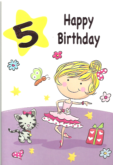 Girl age 5 Birthday Dancer