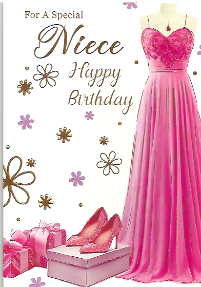 Niece Birthday Long Pink Dress