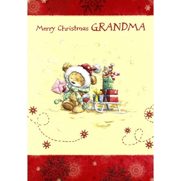 Grandma Xmas - Bear/Sledge