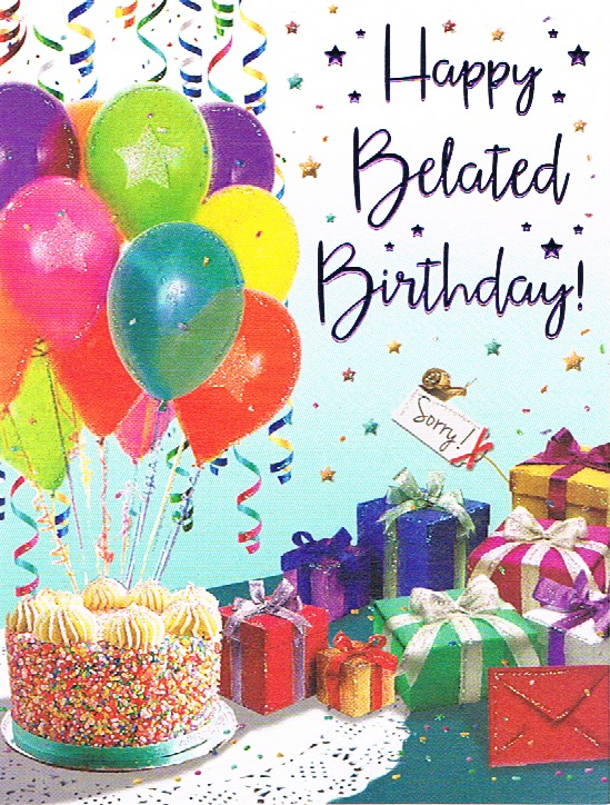 Belated Birthday - Balloons