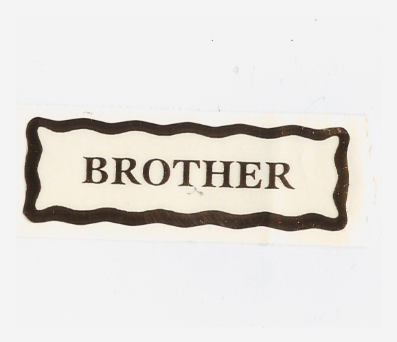 Personalised Label - Brother