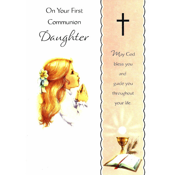 Daughter First Communion - Girl/Cross