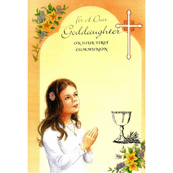 Goddaughter First Communion - Girl/Chalice