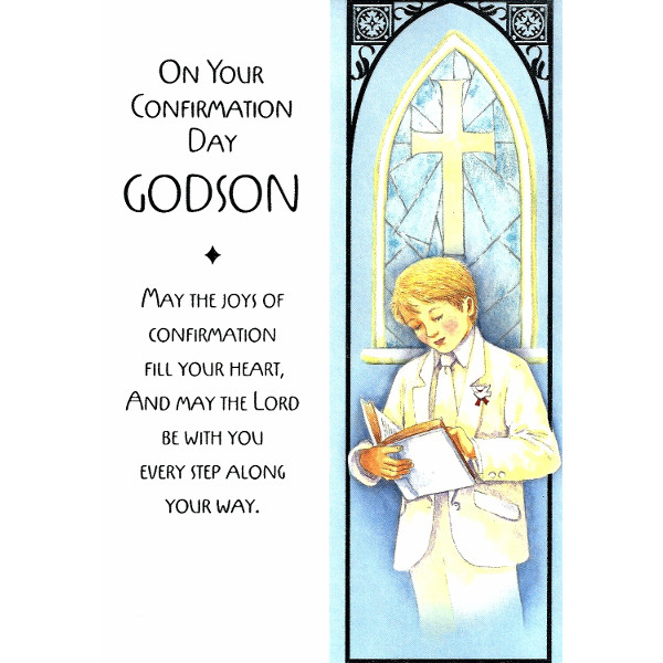 Godson Confirmation - Boy Reading