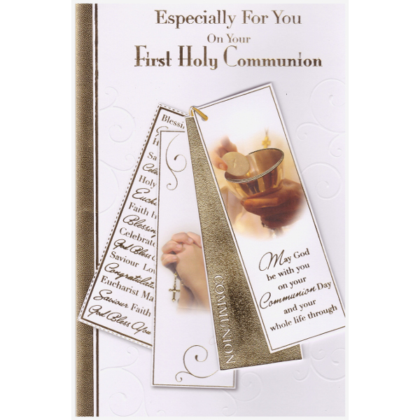 First Communion - Lge Gold Tag