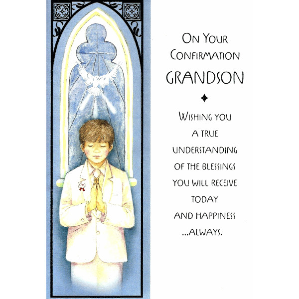 Grandson Confirmation - Boy Praying