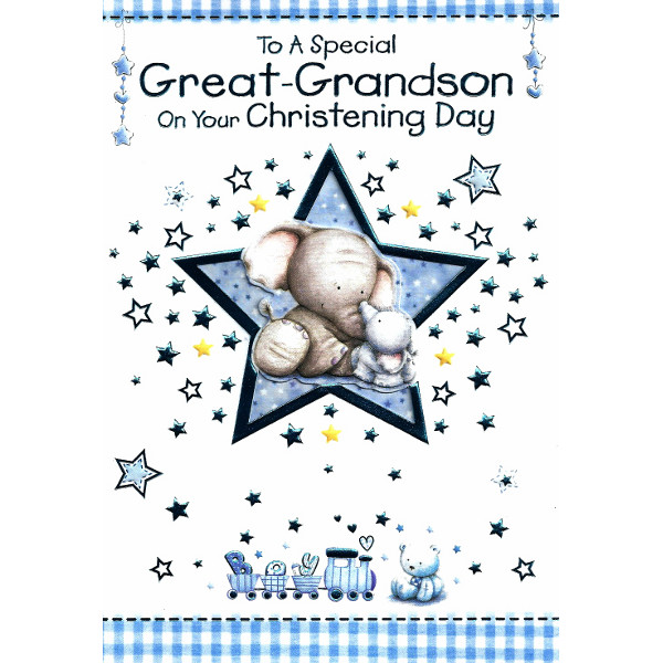 Great Grandson Christening - Elephant