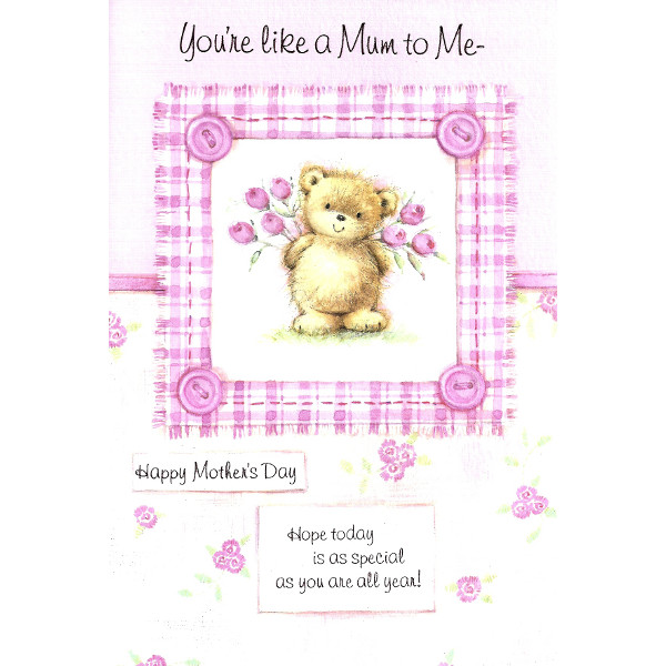Mother's Day Like A Mum - Lge Pink Bear