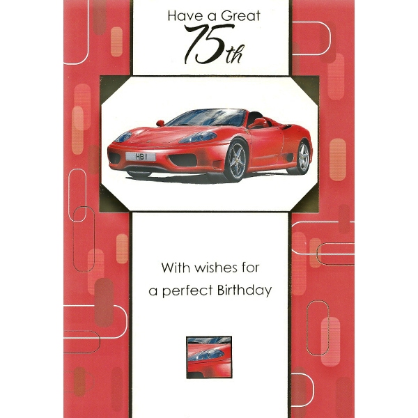 75th Birthday - M Red Car