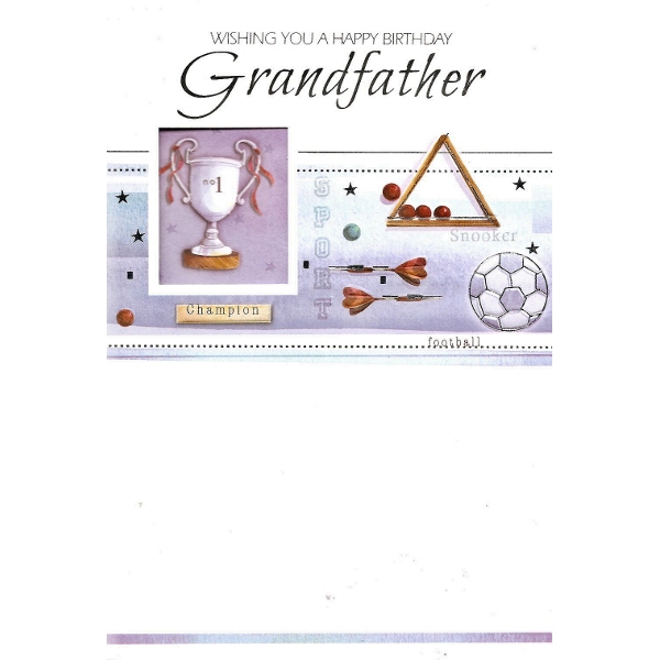 Grandfather Birthday - Silver Trophy 