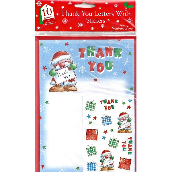 Xmas Thank You Letters - Stickers