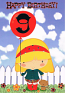 Girl Age 9 - Girl/Balloon