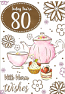 80th Birthday  F  Tea Pot
