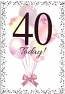 Female 40th Birthday Pink 40