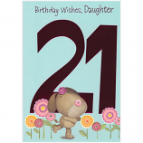 Daughter 21st Birthday - Dog/Flowers