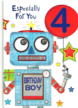 Boy age 4 Robot
