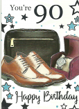 90th Birthday Male Brown Shoes
