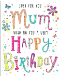 Mum Birthday Pattern Words