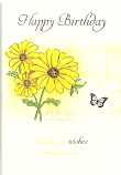 Female Birthday Yellow Daisy