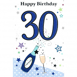 30th Birthday - M Lge Blue 30