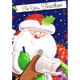Teacher Xmas - Santa/List